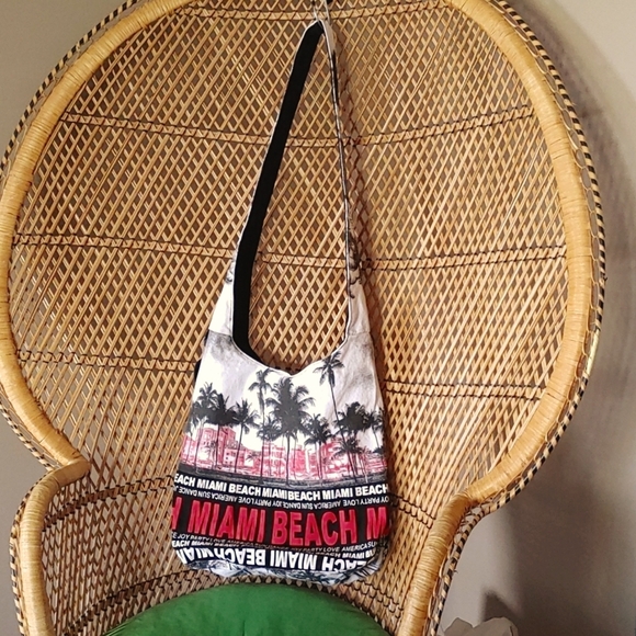 🌻ROBIN RUTH MIAMI BEACH SHOULDER BAG - Picture 1 of 13